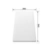 Дошка для обробки білий пластик 540 х 260 х 20 мм BLANCO (210521), купити - фото №2 - small