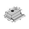 Телескопічна витяжка GARDA 60 INOX (700) LED VENTOLUX, замовити онлайн - фото №8 - small