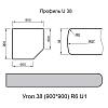 Кут Luxeform S956-1 U Сакура вологостійка 900х900x38мм, купити - фото №2 - small