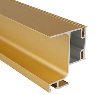 Профіль GOLA верт. бічний Ferro Fiori з пазом для LED,  ДСП 18мм,  L = 5400 мм,  type L,  золото анод.