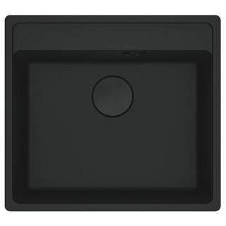 Мийка з сифоном граніт MRG 610-52 TL Black Edition чорний матовий Franke 114.0699.231)