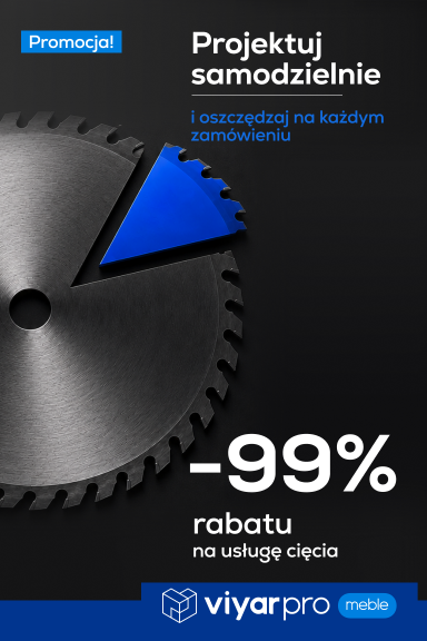 Twórz projekty w ViyarPro Meble i płać tylko 1% za usługę cięcia - Strona główna