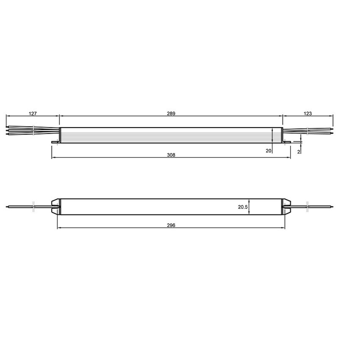 Блок питания SLIM, 12-60-IP65-3Y, метал. корпус Блок питания SLIM, 12-60-IP65-3Y, метал. корпус