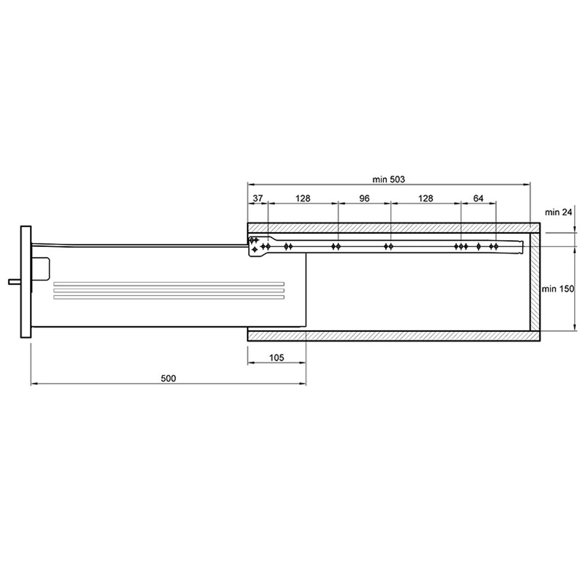 Метабоксы L=500 H-150 Muller