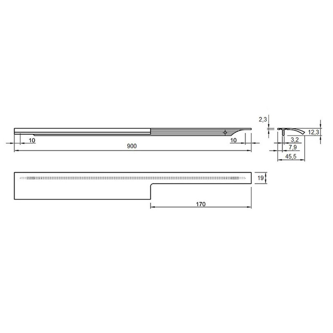 Ручка Ferro Fiori M 0013.900 белый гладкий Ручка Ferro Fiori M 0013.900 белый гладкий