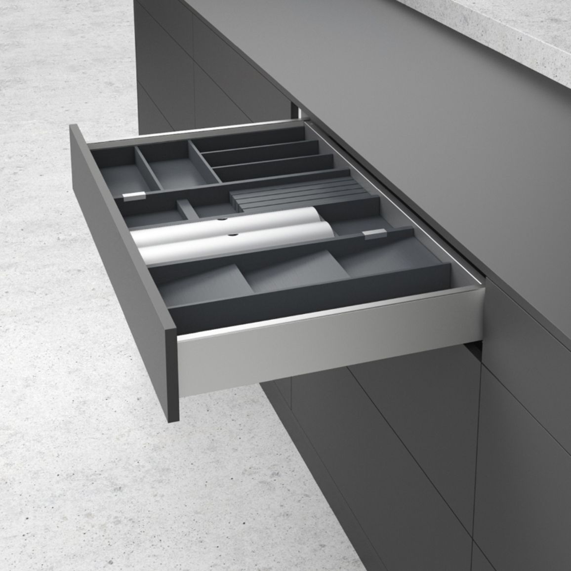 Організація OrgaTray 270 з'єднувач, алюміній (9278312) Hettich Організація OrgaTray 270 з'єднувач, алюміній (9278312) Hettich