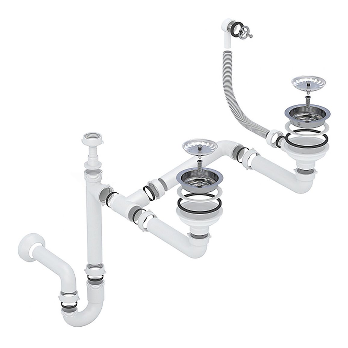 Мойка гранитная Model K 040.80 серый Cascata Мойка гранитная Model K 040.80 серый Cascata