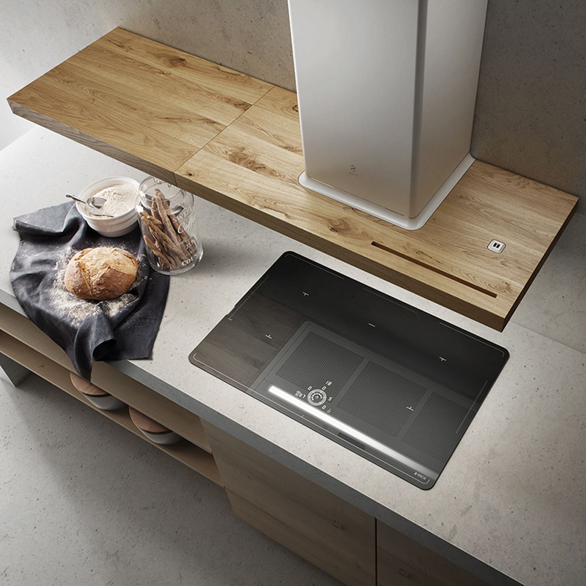 Витяжка Купольна BIO WH/A 90 ROVERE Біла ELICA Витяжка Купольна BIO WH/A 90 ROVERE Біла ELICA