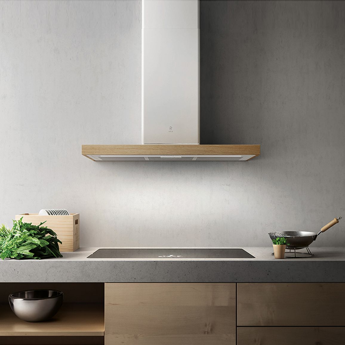 Витяжка Купольна BIO WH/A 90 ROVERE Біла ELICA Витяжка Купольна BIO WH/A 90 ROVERE Біла ELICA