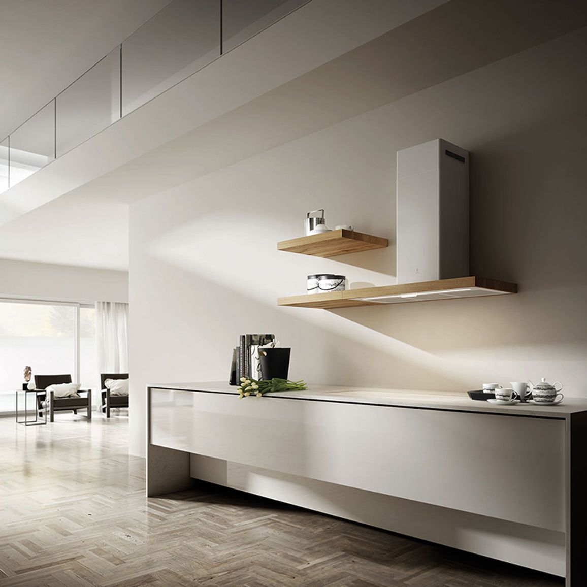 Витяжка Купольна BIO WH/A 90 ROVERE Біла ELICA Витяжка Купольна BIO WH/A 90 ROVERE Біла ELICA