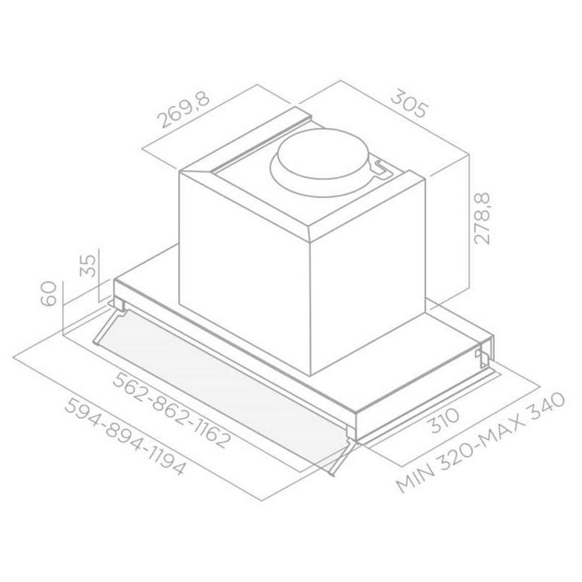 Витяжка Вбудована BOX IN IX/A/60 Нерж. ELICA Витяжка Вбудована BOX IN IX/A/60 Нерж. ELICA
