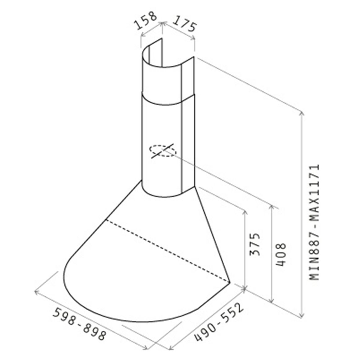 Вытяжка Купольная TONDA IX F/90 Нерж. ELICA Вытяжка Купольная TONDA IX F/90 Нерж. ELICA