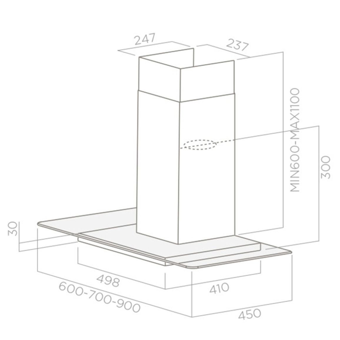 Витяжка Купольна FLAT GLASS IX A/60 Нерж. ELICA Витяжка Купольна FLAT GLASS IX A/60 Нерж. ELICA