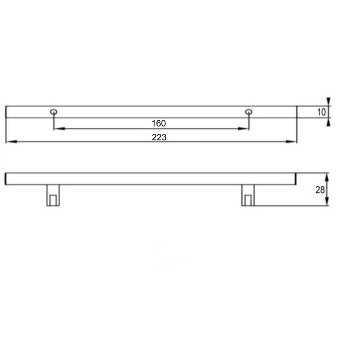 Ручка Ferro Fiori M 0200.160 шоколад браш Ручка Ferro Fiori M 0200.160 шоколад браш
