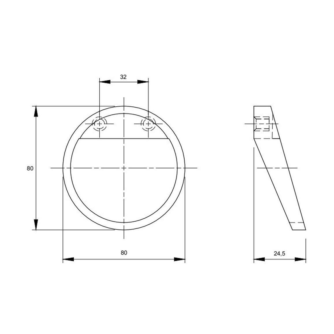 Ручка Ferro Fiori M 0100.01.80 білий матовий Ручка Ferro Fiori M 0100.01.80 білий матовий