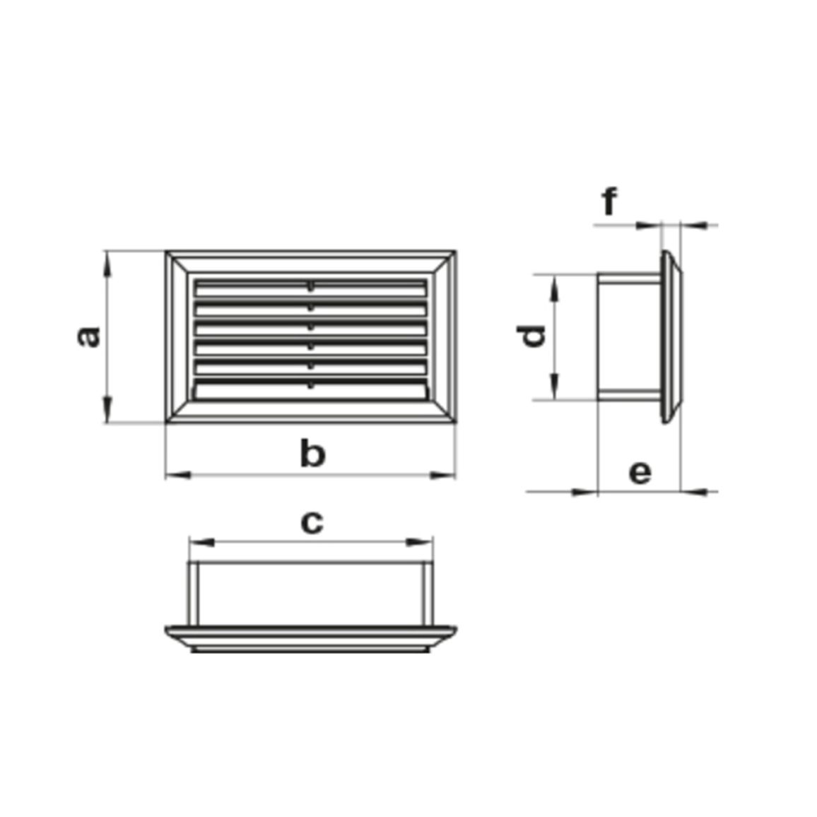 Решетка торцевая 55*110 АБС VENTS (571) Решетка торцевая 55*110 АБС VENTS (571)