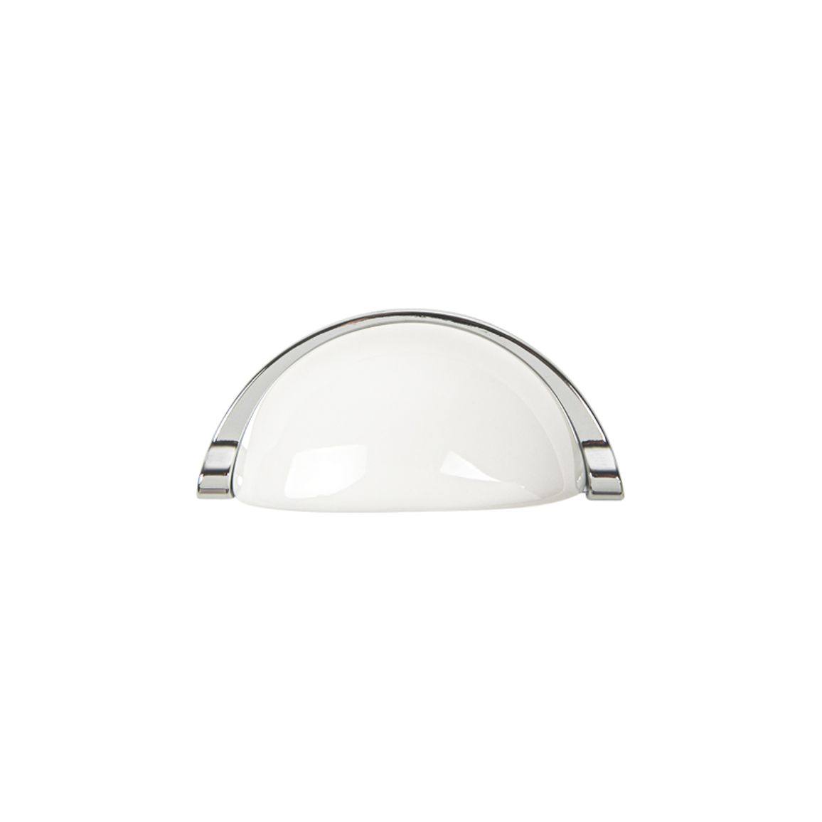 Ручка Ferro Fiori CR 9007.96 хром | білий Ручка Ferro Fiori CR 9007.96 хром | білий