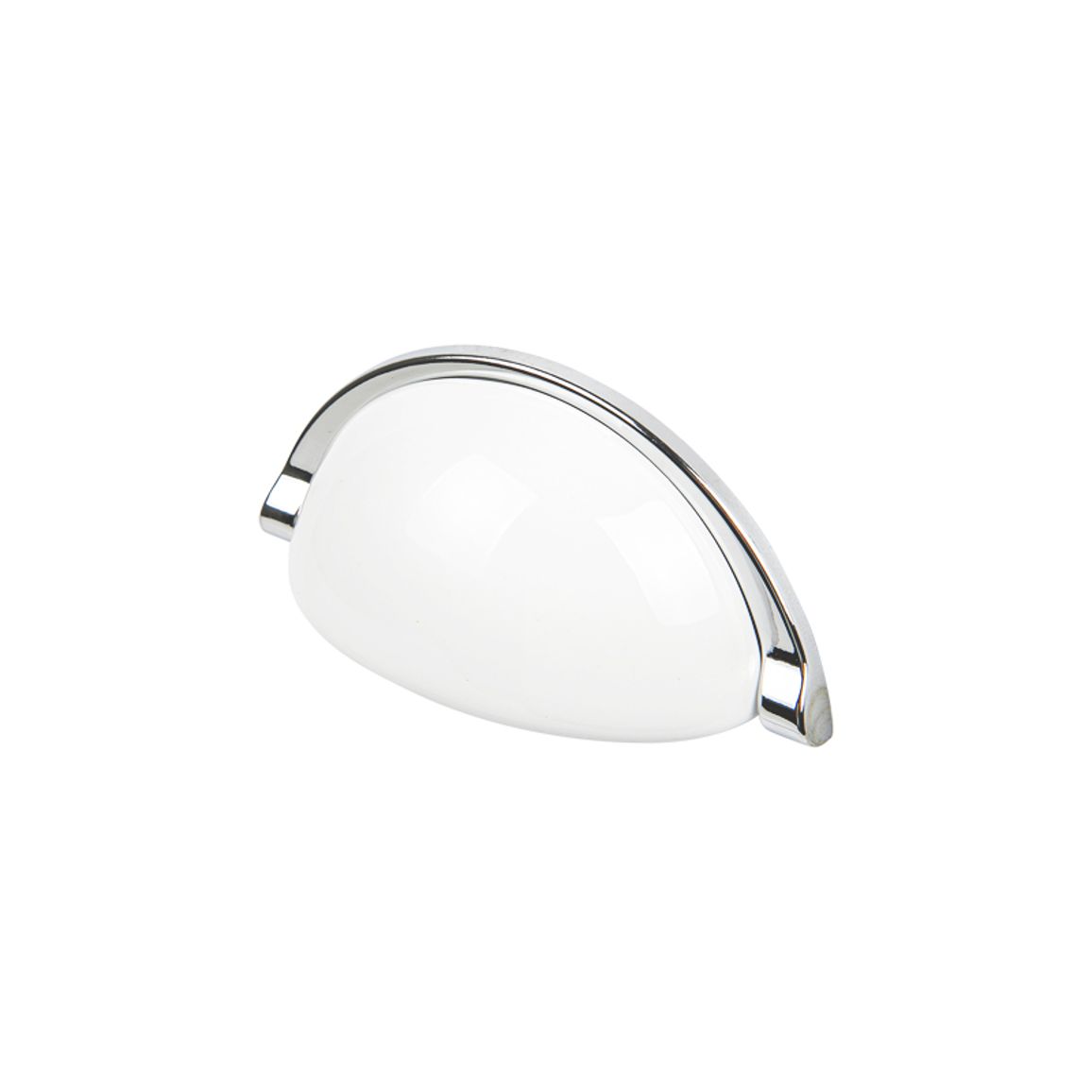 Ручка Ferro Fiori CR 9007.96 хром | білий Ручка Ferro Fiori CR 9007.96 хром | білий