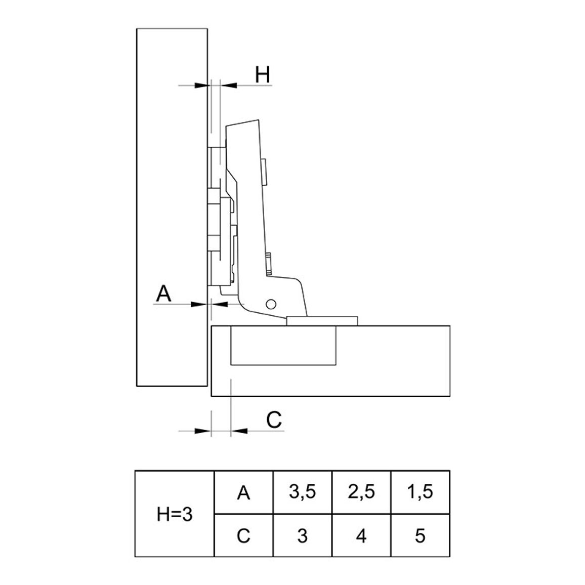 Петля Clip-on, 110°, Intermat 9973, внутр., без пруж., никель (9042878) Hettich Петля Clip-on, 110°, Intermat 9973, внутр., без пруж., никель (9042878) Hettich