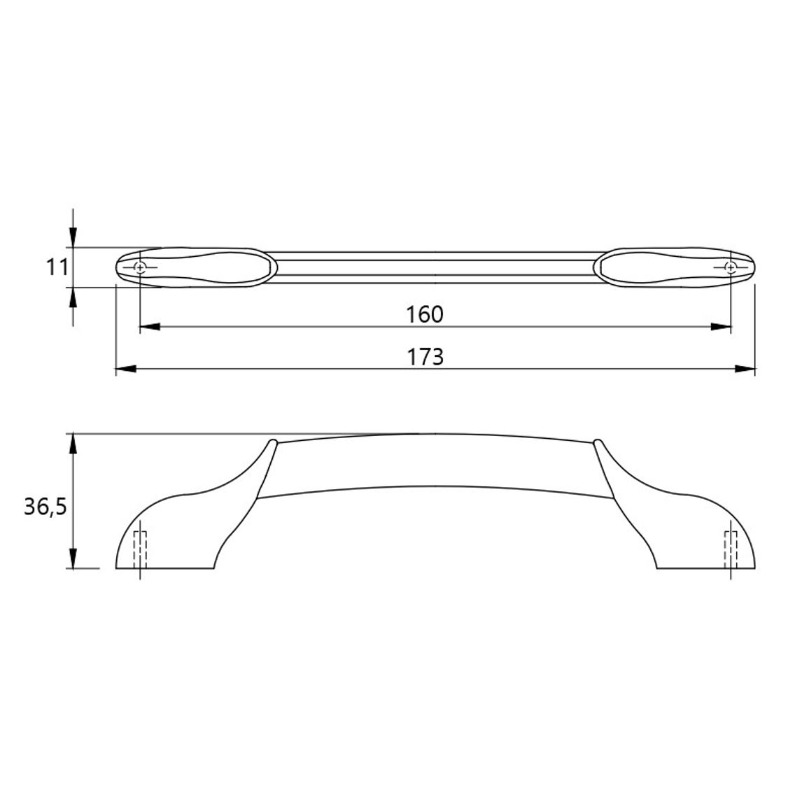 Ручка Marella CL 15211.160 сталь Ручка Marella CL 15211.160 сталь