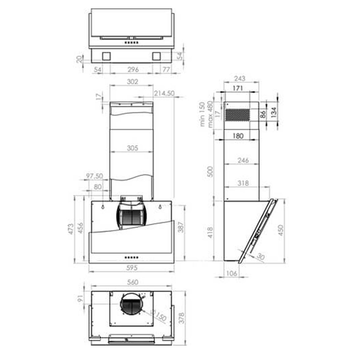 Кухонная вытяжка WHI 6 SYB Gorenje Кухонная вытяжка WHI 6 SYB Gorenje