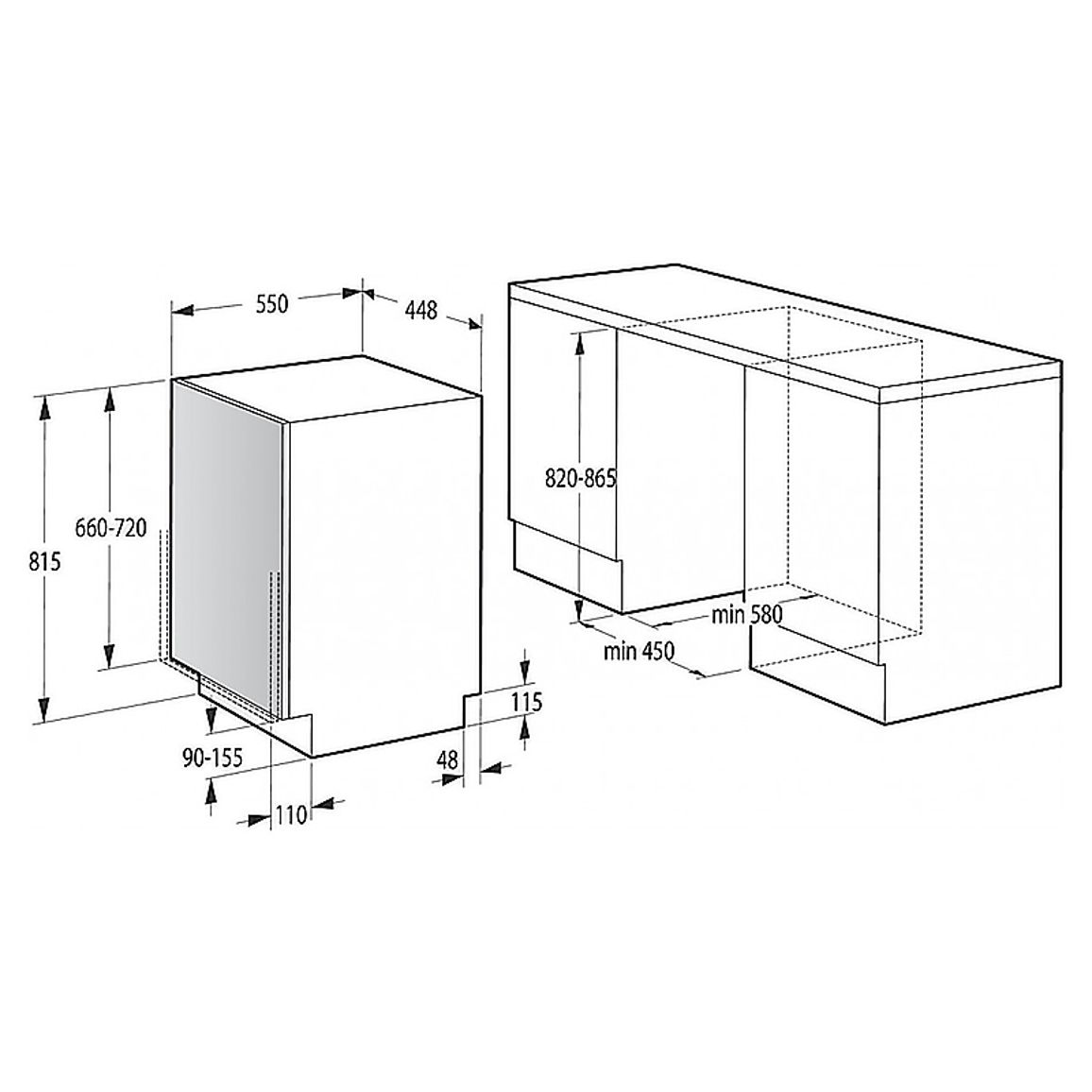 Посудомийка вбудована GV 520 E11 Gorenje Посудомийка вбудована GV 520 E11 Gorenje
