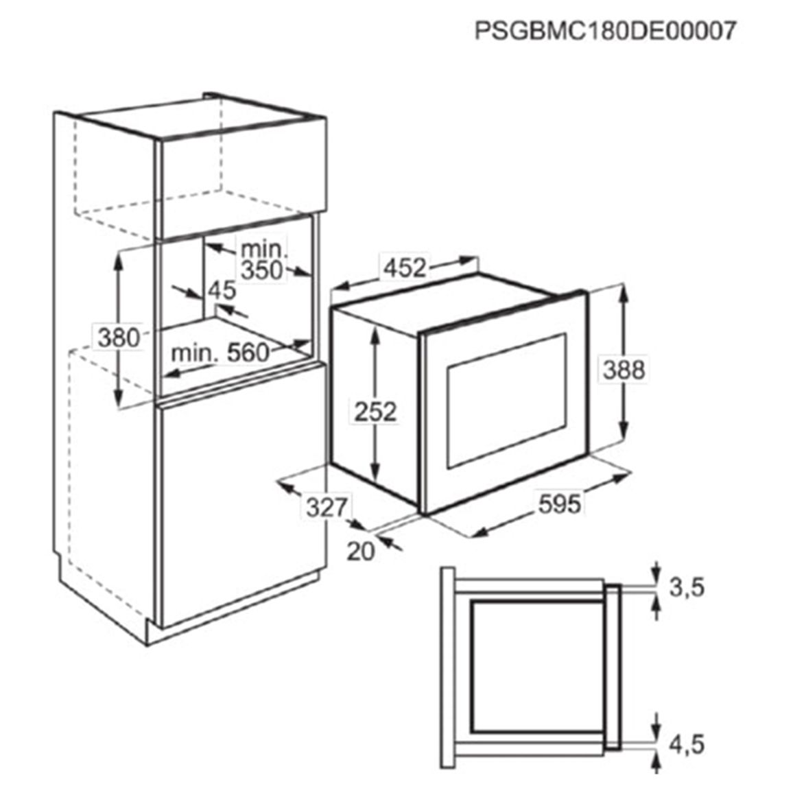 Микроволновая печь встраиваемая LMS2203EMX Electrolux
