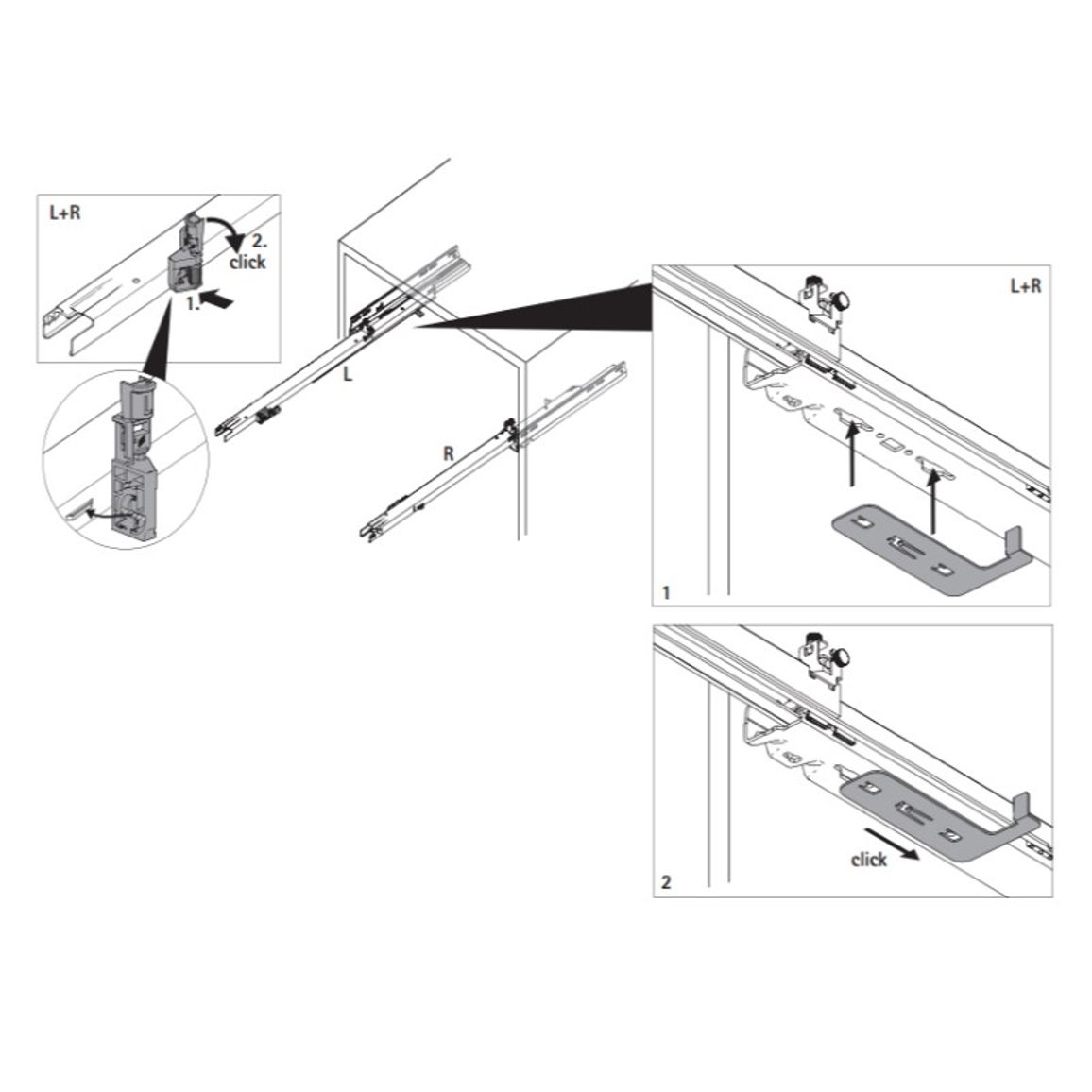 Механизм регулировки по глубине Actro 5D (9257706) Hettich Механизм регулировки по глубине Actro 5D (9257706) Hettich