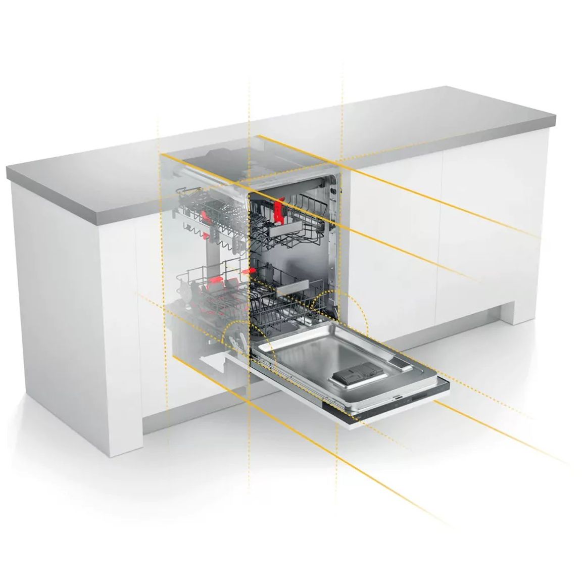 Посудомоечная машина встраиваемая WSIC3M27C Whirlpool