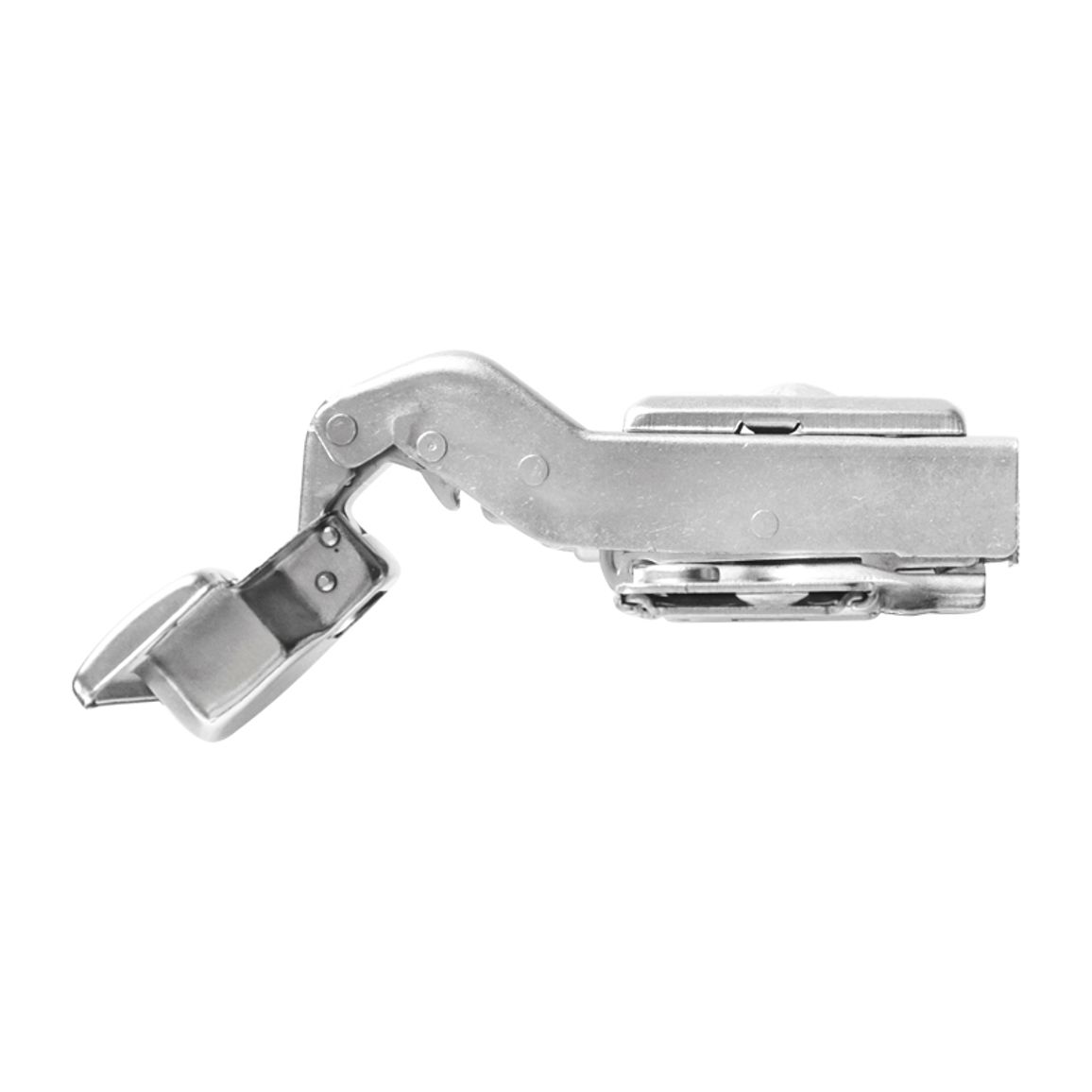 Петля Clip-On, 30°, угловая, с доводчиком, никель, 3D, Muller Profi Line Петля Clip-On, 30°, угловая, с доводчиком, никель, 3D, Muller Profi Line