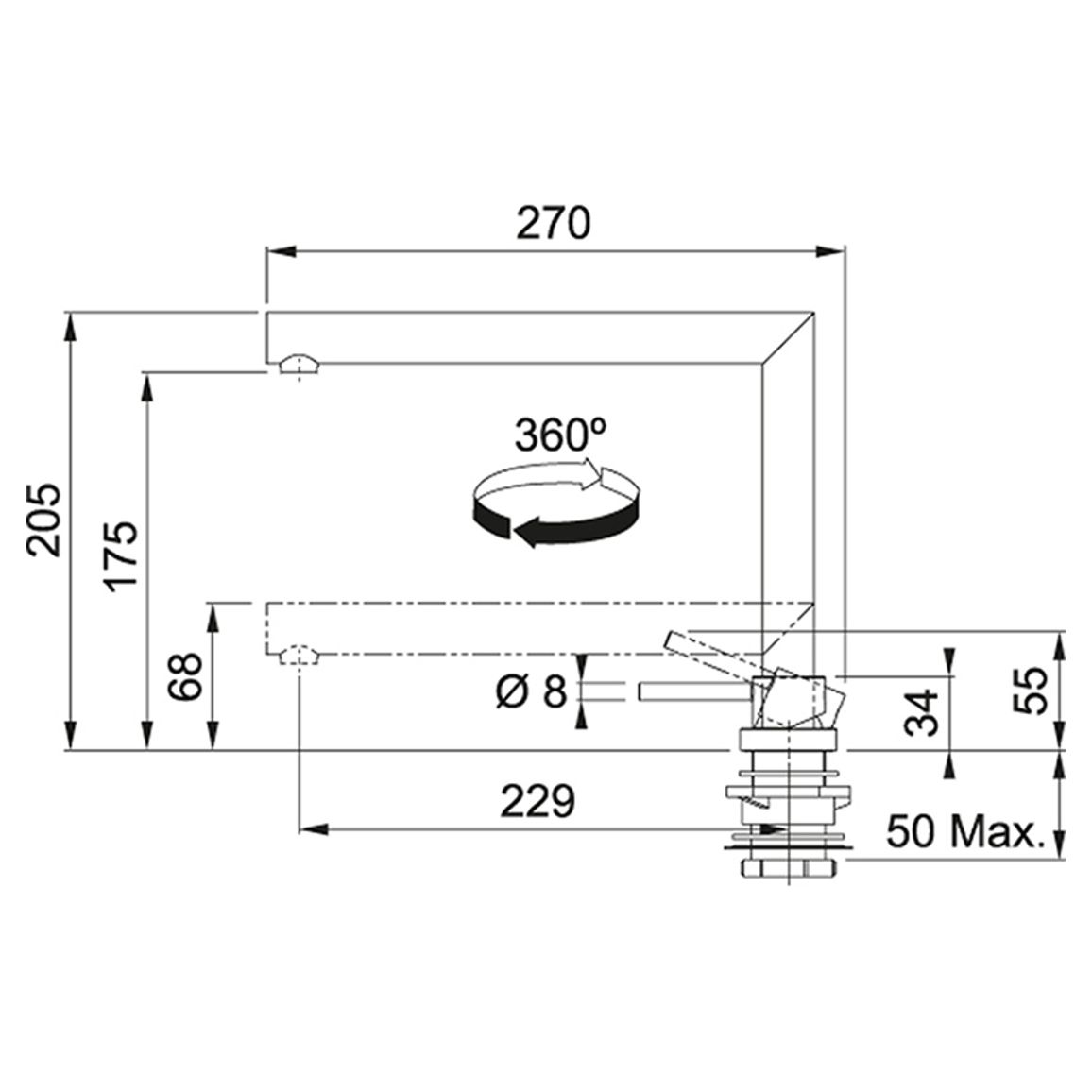 Змішувач Active Window хром Franke (115.0486.980) Змішувач Active Window хром Franke (115.0486.980)