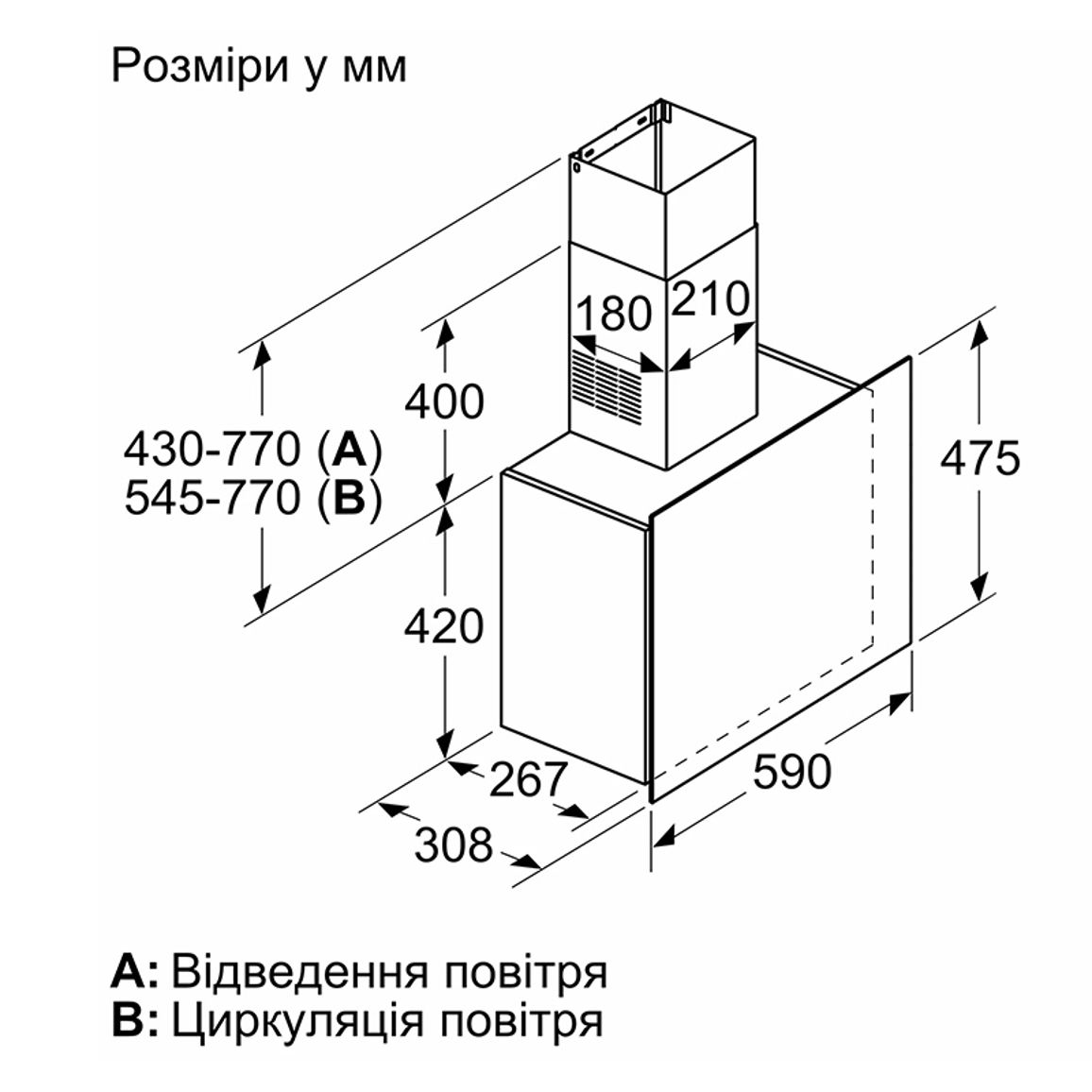 Настенная вытяжка черная DWF65AJ60T Bosch Настенная вытяжка черная DWF65AJ60T Bosch