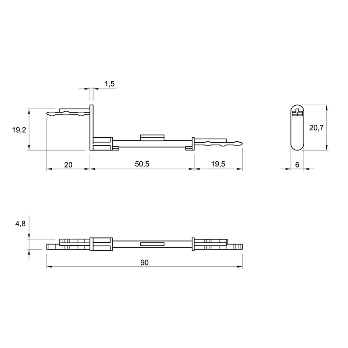 AvanTech YOU двосторонній адаптер мультисинхронізации PushToOpen Silent (9278452) Hettich