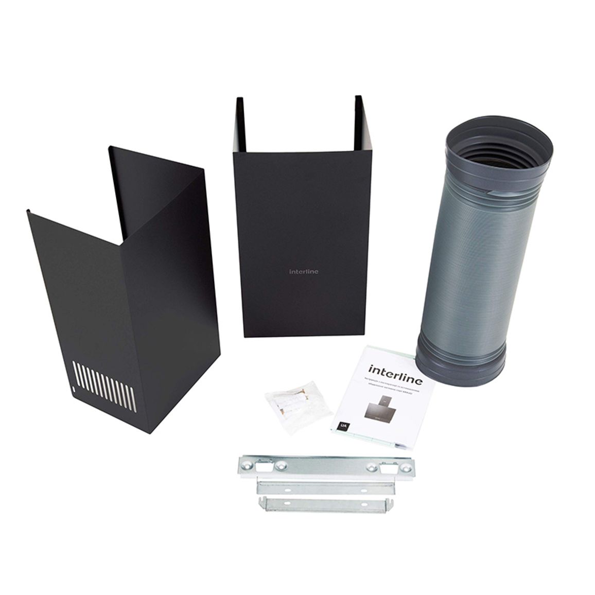 Витяжка BRAVO BL A/60/GL/K 600мм чорна INTERLINE Витяжка BRAVO BL A/60/GL/K 600мм чорна INTERLINE
