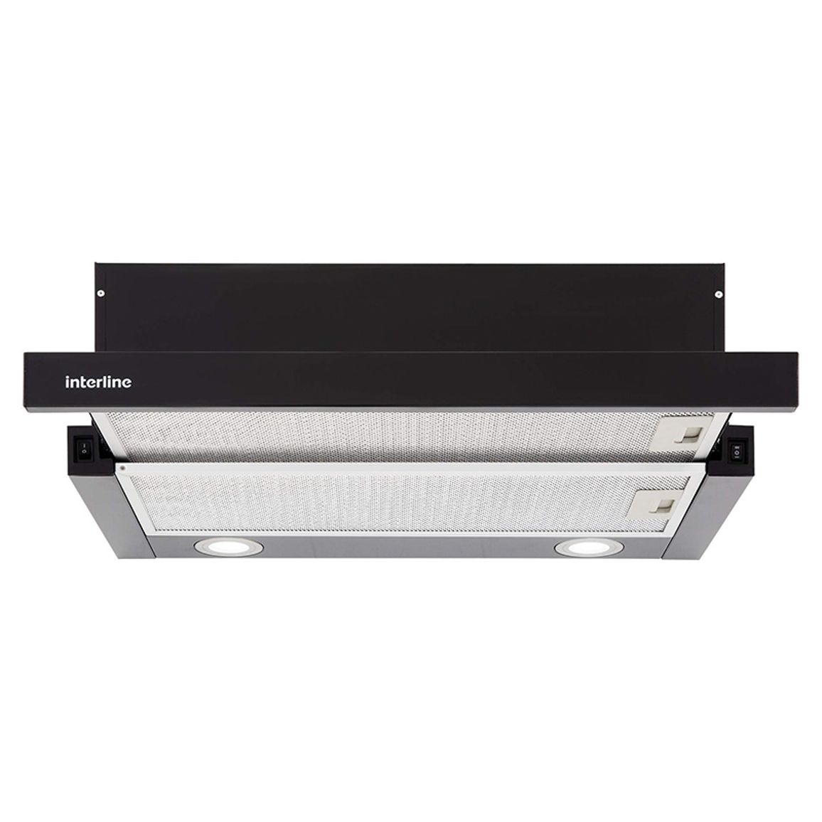 Вытяжка телескопическая SLIM BL A/60/2/T 600мм черная INTERLINE Вытяжка телескопическая SLIM BL A/60/2/T 600мм черная INTERLINE