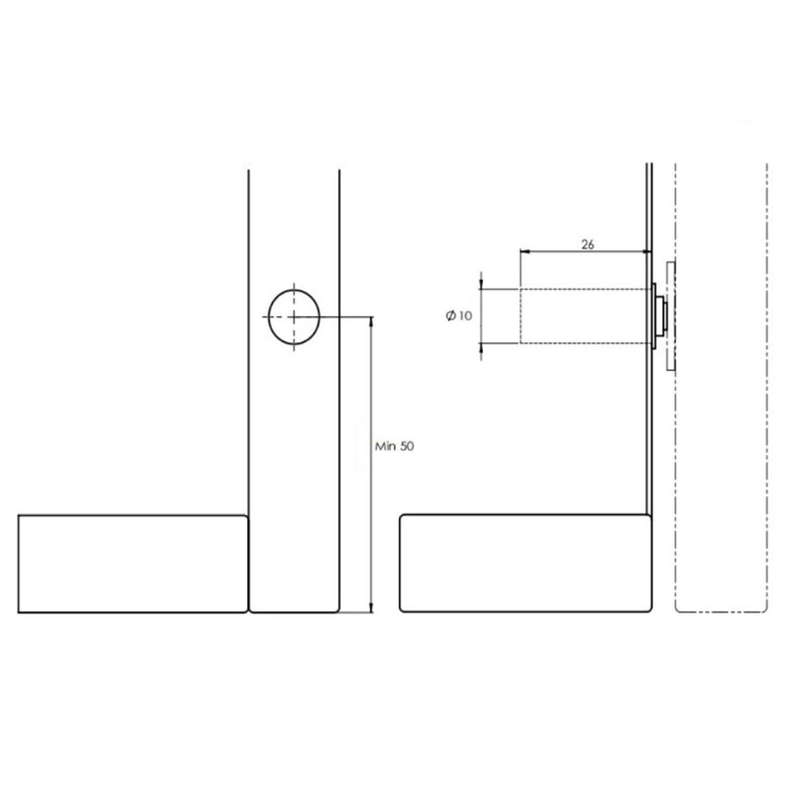 Магнитный замок P2O Lock для Magnet серый, врезной (9089609) Hettich