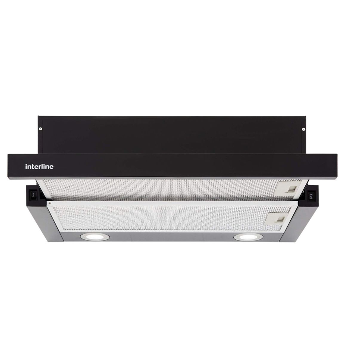 Вытяжка телескопическая DELI BL A/60/2/T 600мм черная Interline Вытяжка телескопическая DELI BL A/60/2/T 600мм черная Interline