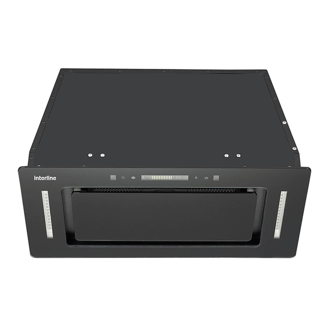 Вытяжка встроенная JOLLY BL A/60/GL/K 600мм черная INTERLINE