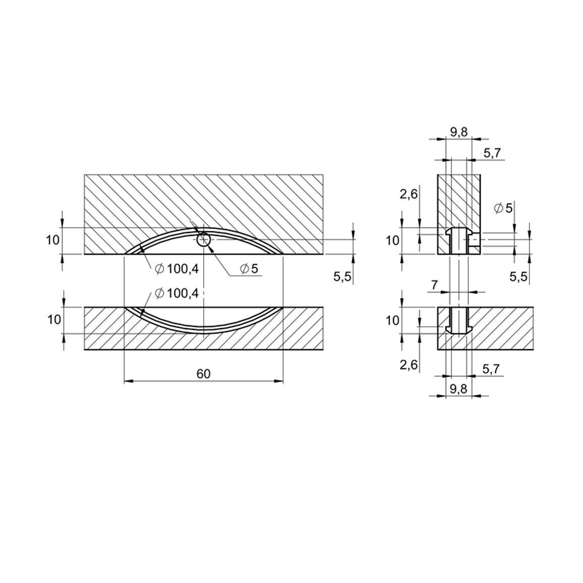 Комплект елементів стяжки Clamex P-10 (1 шт), Lamello