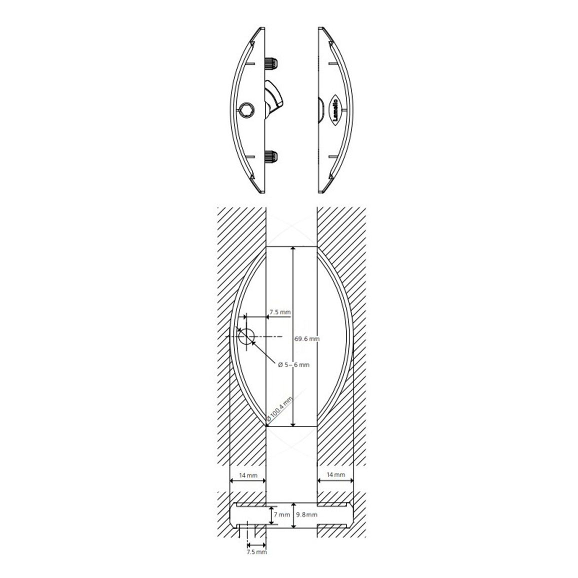 Комплект елементів стяжки Clamex P-14 (1 шт), Lamello
