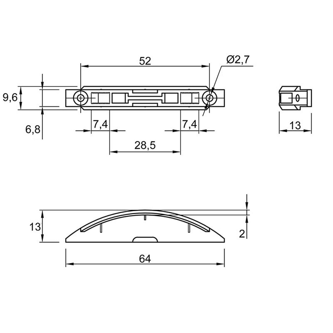 Комплект елементів стяжки Clamex P-14 (1 шт), Lamello