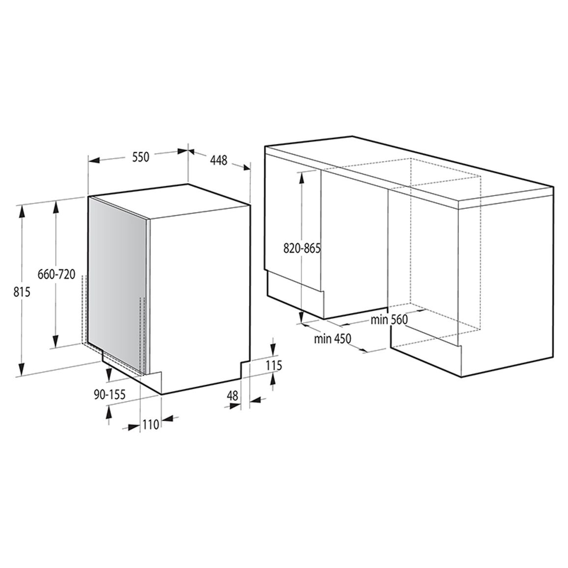 Посудомойка встраиваемая GV 520 E10S Gorenje Посудомойка встраиваемая GV 520 E10S Gorenje