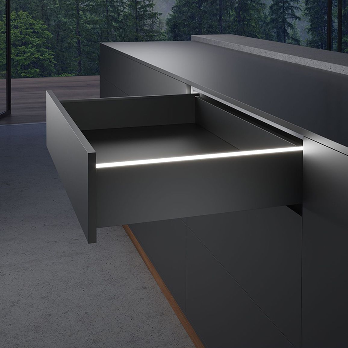 AvanTech YOU Illumination световой модуль антрацит L 500 (9326927) Hettich