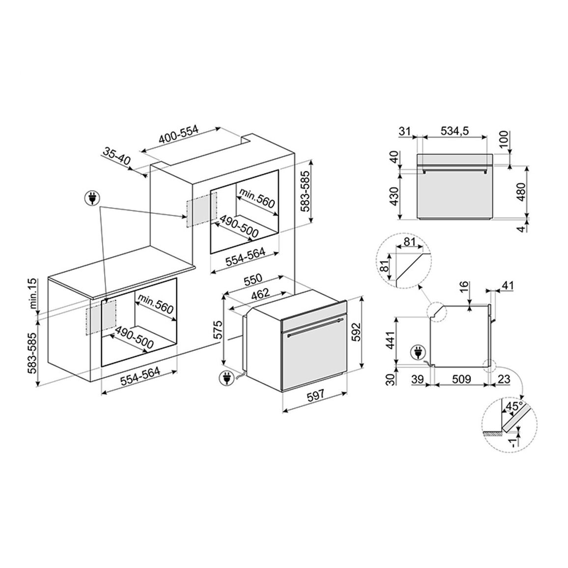 Духовой шкаф с пароваркой SO6302S3PX Smeg Духовой шкаф с пароваркой SO6302S3PX Smeg