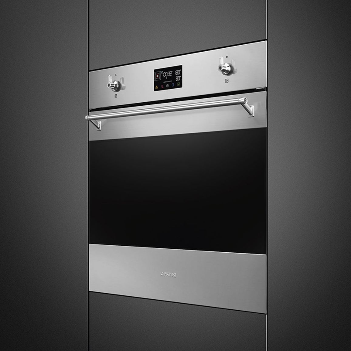 Духовой шкаф с пароваркой SO6302S3PX Smeg Духовой шкаф с пароваркой SO6302S3PX Smeg