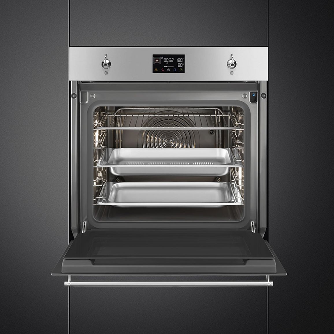 Духовой шкаф с пароваркой SO6302S3PX Smeg Духовой шкаф с пароваркой SO6302S3PX Smeg