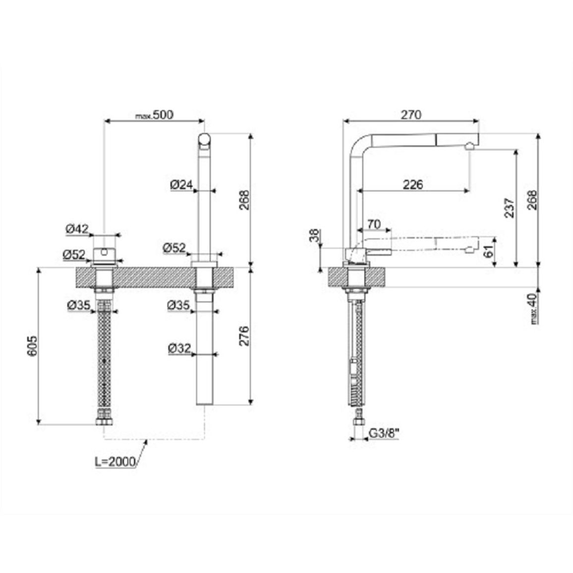 Змішувач (в/ш) хром MTD5CR Smeg Змішувач (в/ш) хром MTD5CR Smeg