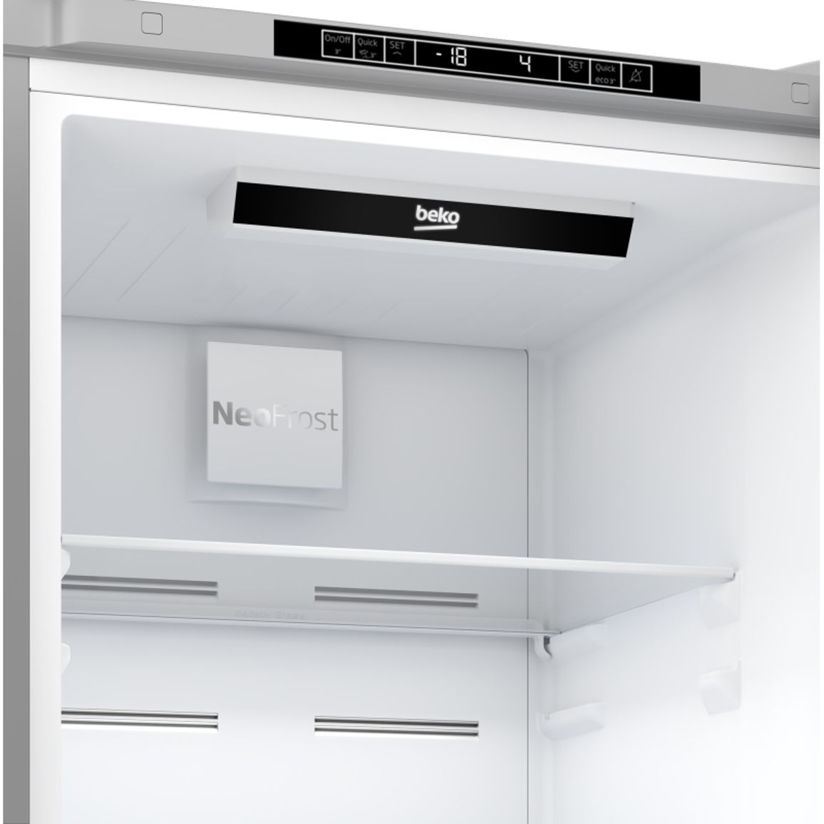 Холодильник із нижньою морозильною камерою 60см RCNA406I30XB Beko Холодильник із нижньою морозильною камерою 60см RCNA406I30XB Beko