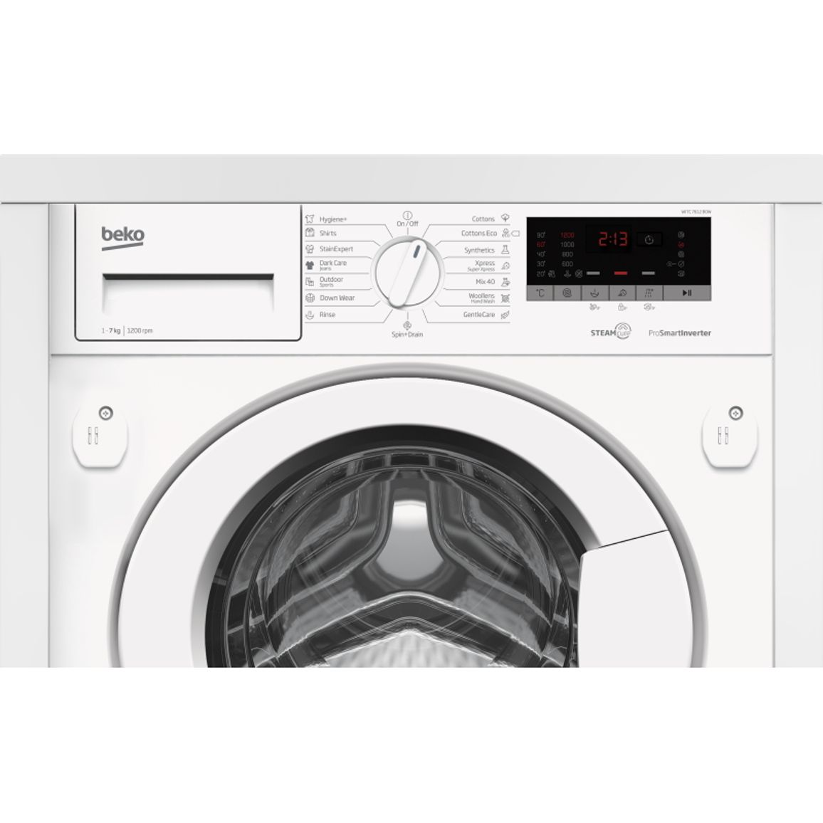 Встраиваемая стиральная машина 60см WITC7612B0W Beko