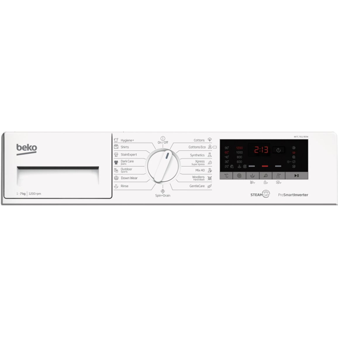 Встраиваемая стиральная машина 60см WITC7612B0W Beko